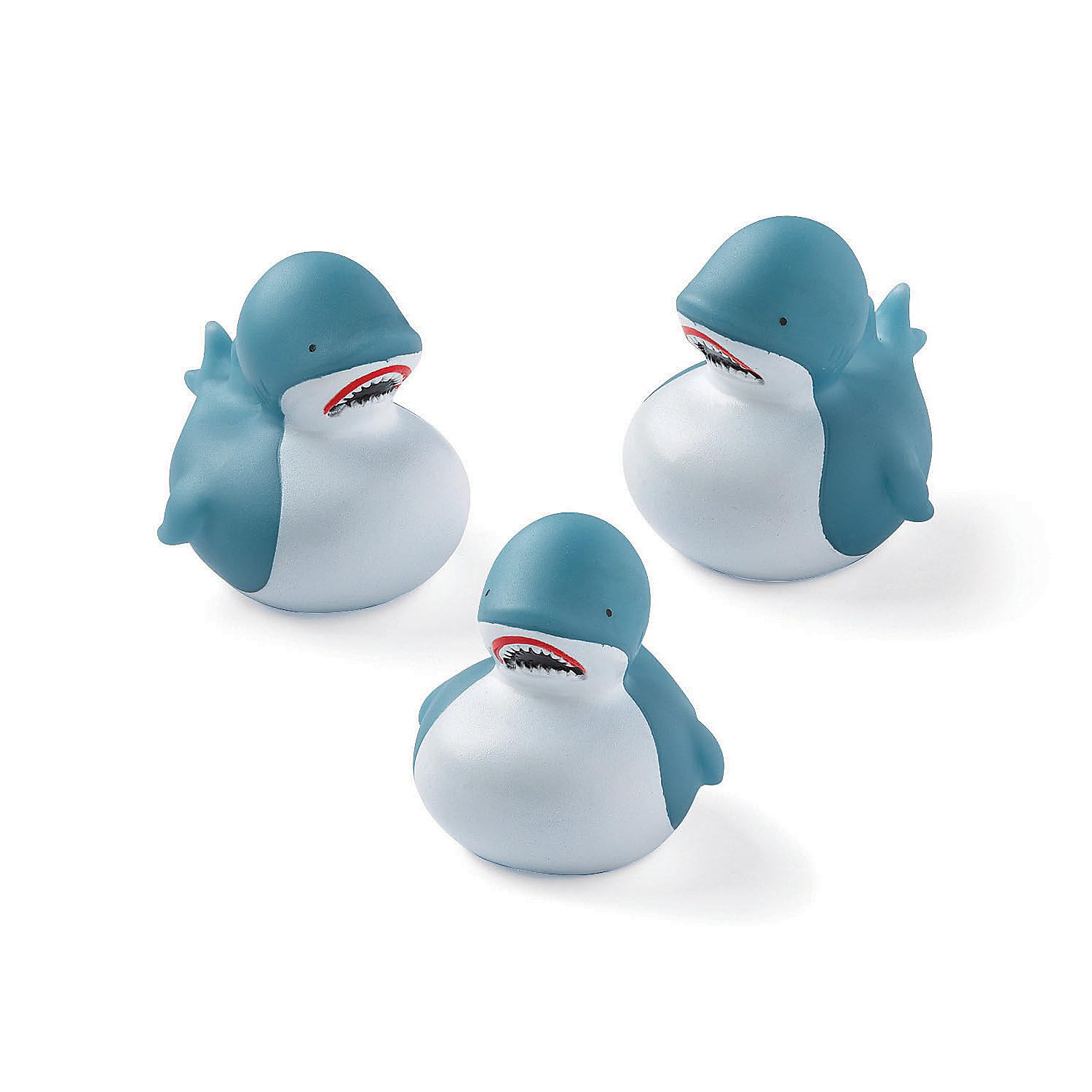 Fun Express Shark Rubber Duckies - Toys - VBS Vacation Bible School Supplies/Decor - 12 Pieces