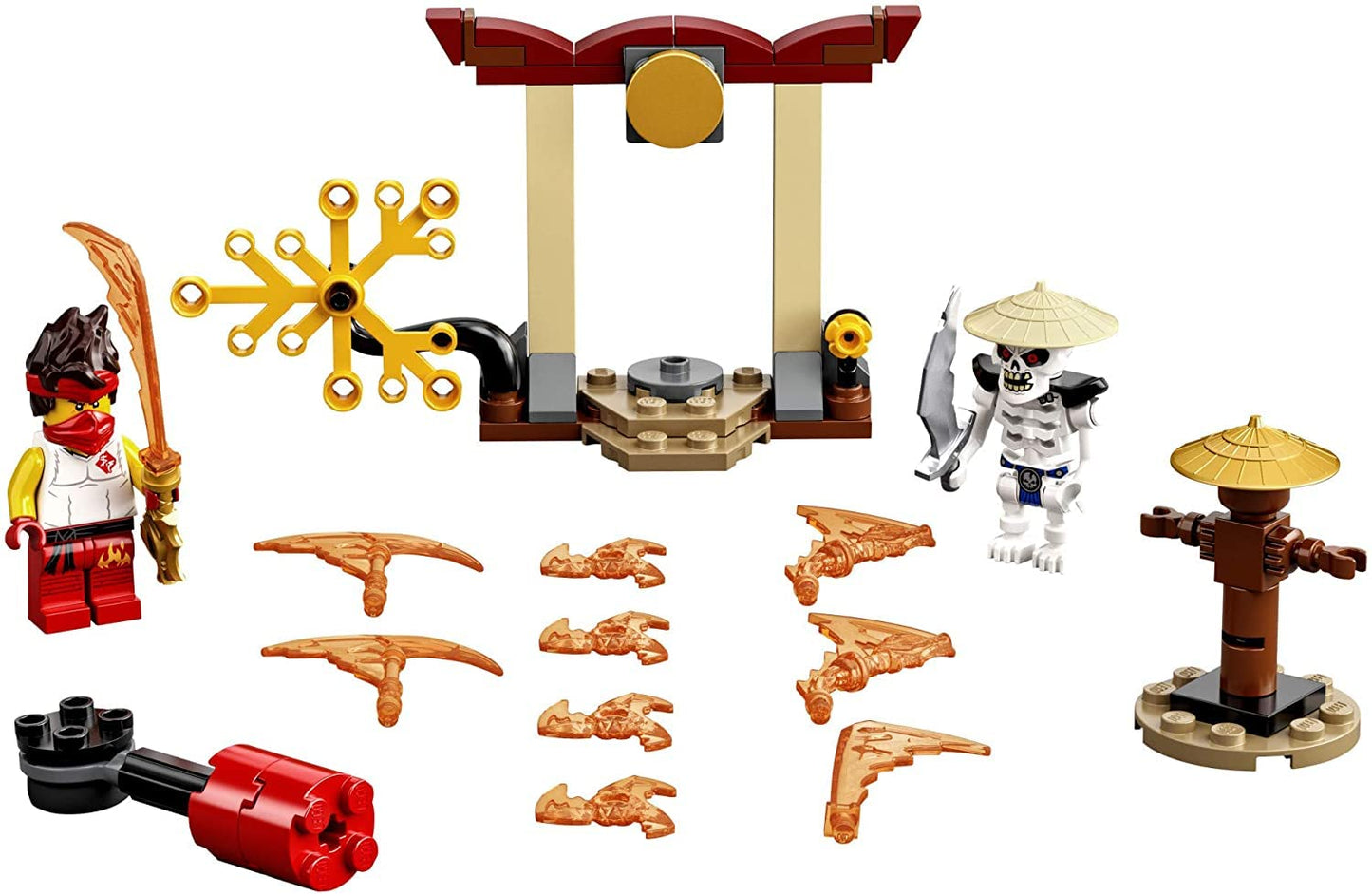 LEGO NINJAGO Epic Battle Set - Kai vs. Skulkin 71730 Building Kit; Ninja Playset Featuring a Spinning Battle Toy, New 2021 (61 Pieces)