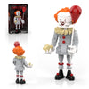 aphpaio Pennywise Clown Building Set, Horror IT Movie Merchandise Figure Building Kit, Creative Halloween Collectible Birthday Gift for Kids Teens