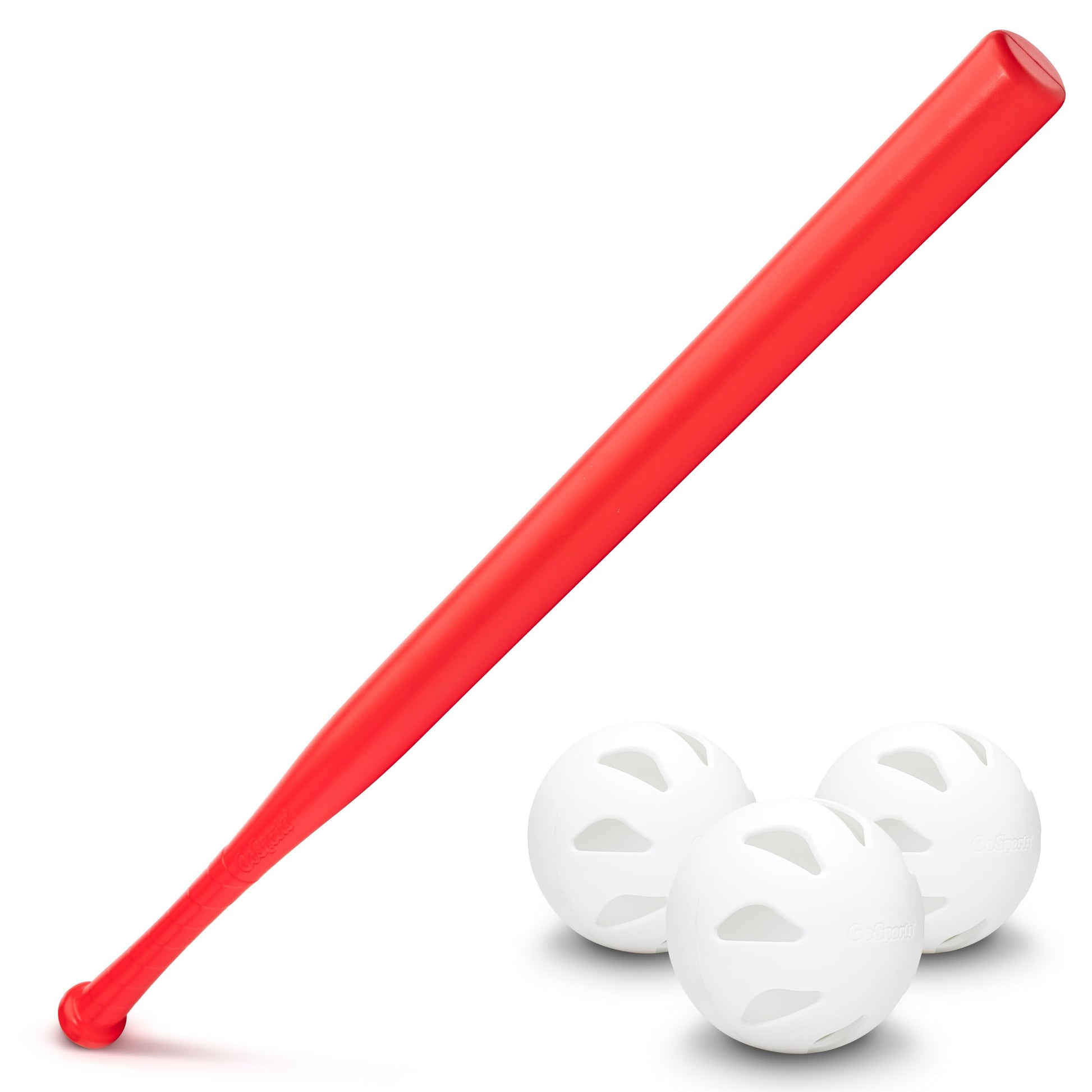GoSports LotBall AIR Backyard Baseball Bat and Ball Set - Plastic Baseball Game for Kids