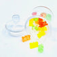 Miniature Glass Jar with 10 pcs Miniature Gummy Model, Tiny Gummy Glass Jar, Dollhouse Mini Glass Jar, 1:12 Scale, for Dollhouse Miniature, Fairy