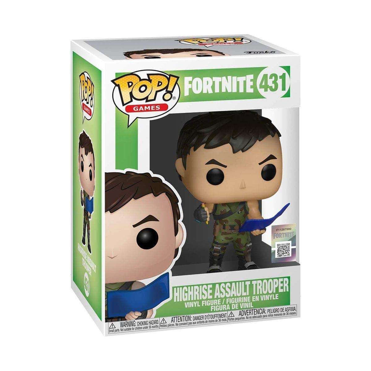 Funko POP Pop! Games: Fortnite - Highrise Assault Trooper, Multicolor, One Size