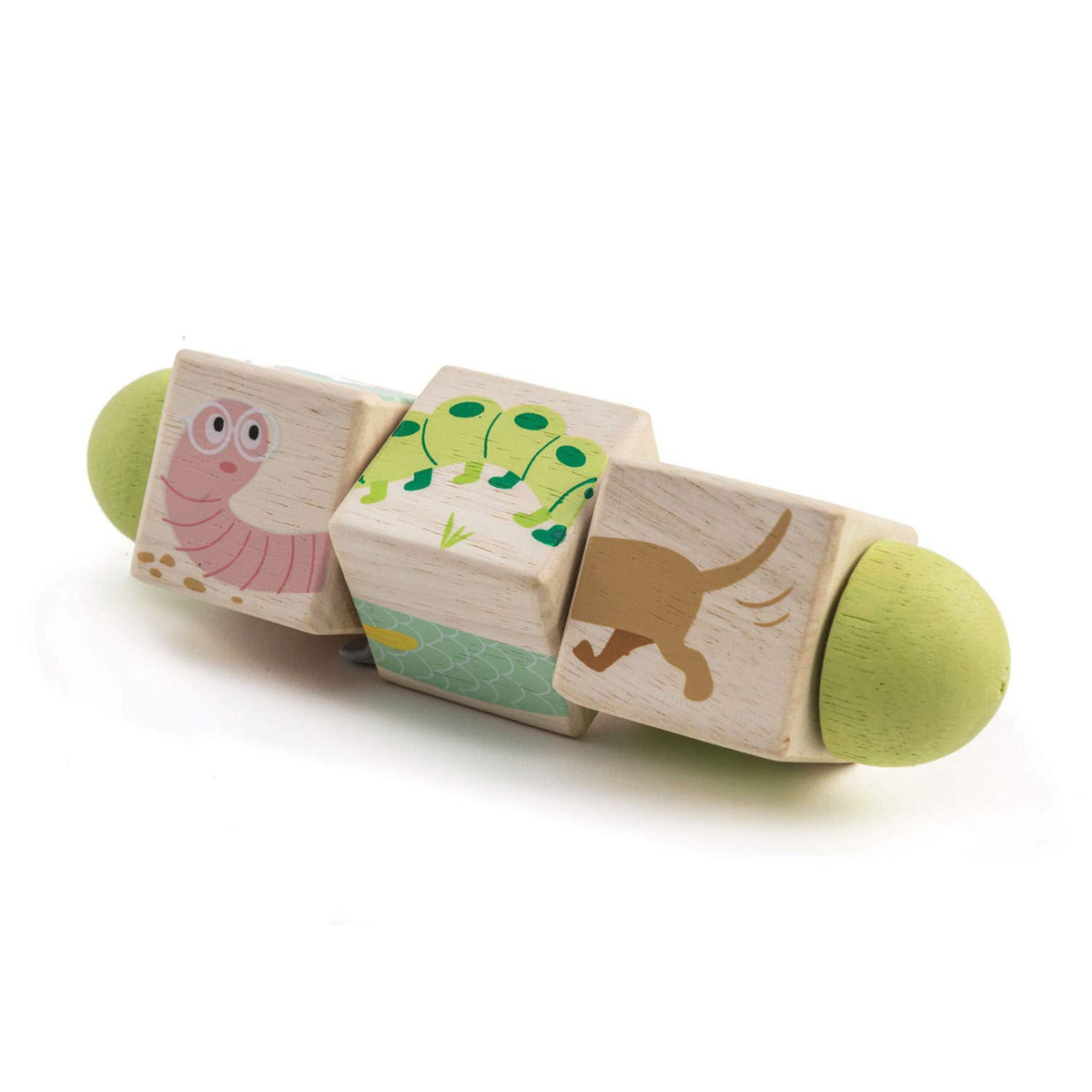 Tender Leaf Toys - Educational Twisting Toy - My First Baby Wooden Puzzle Game - Early Learning to Develop Strategic Thinking and Fine Motor Skills