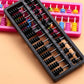 Abcsea 1 Piece Abacus 13 Digits, Chinese Vintage, Wooden, for Arithmetic Mathematic Education, black