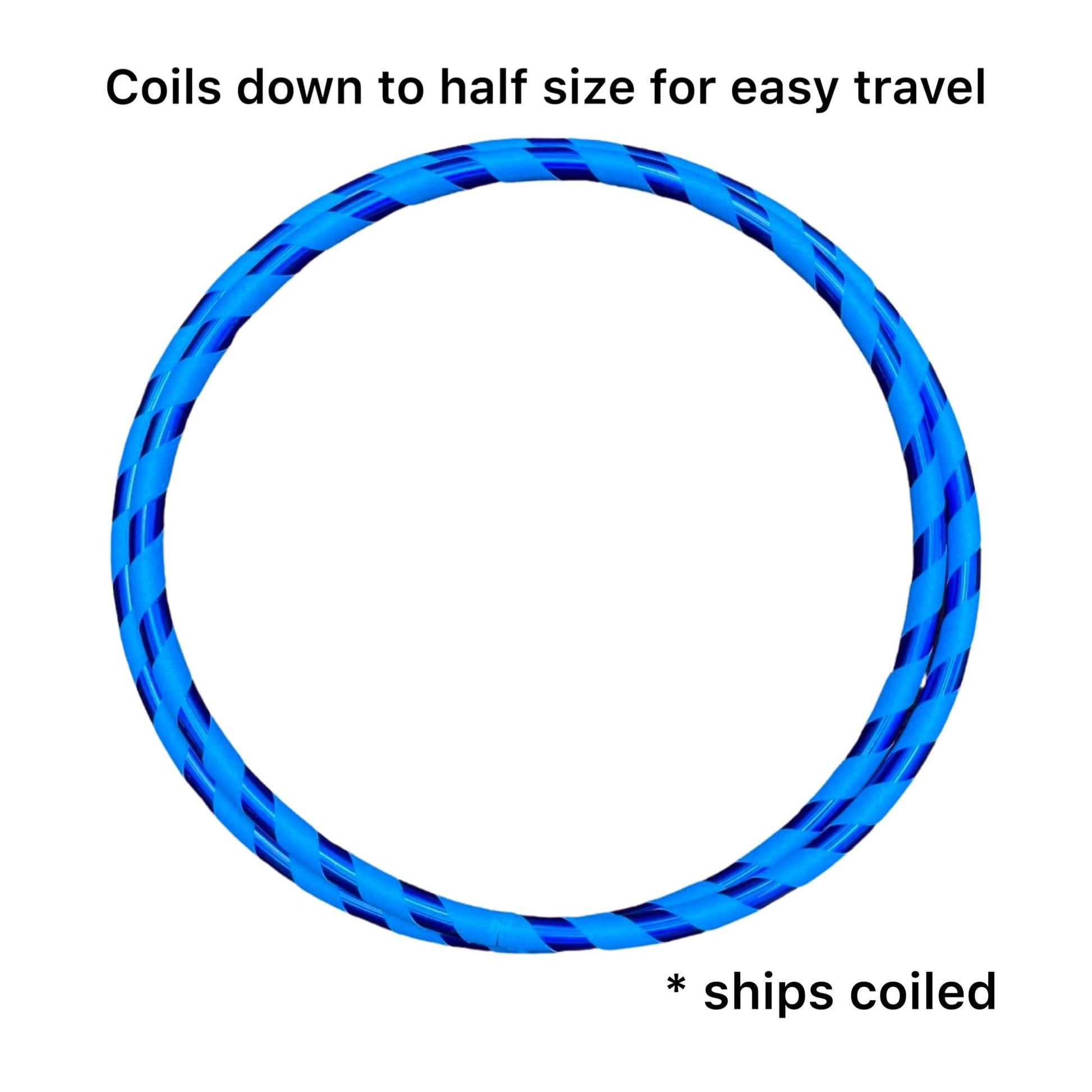 SpinMajik 36" Blue Dance Hula Hoop | Lighter Weight at 11 oz | Made in the USA