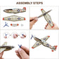 JOYGOGO 24 Pack War Glider Planes, Toy Glider Plane, 6 Different Designs Party Favors for Kid, Easy Assembly, Valentines Airplanes, Birthday Party