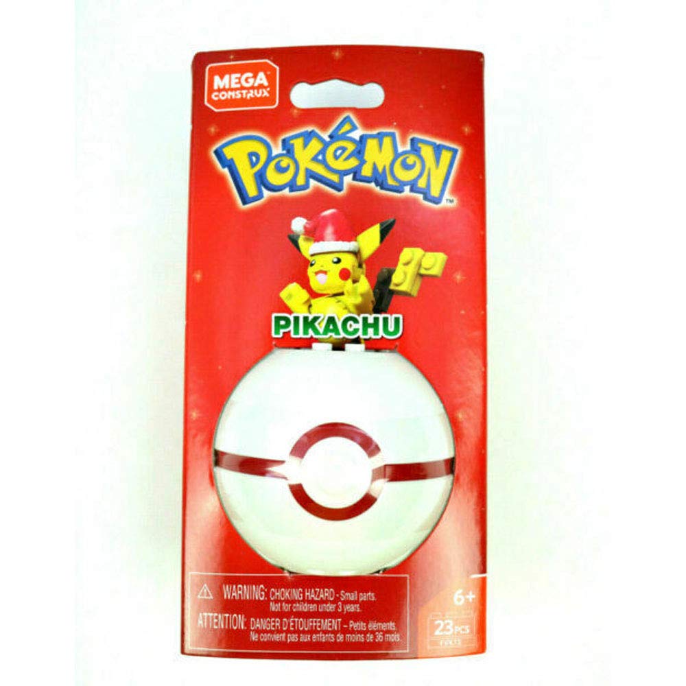 Mega Construx Pokemon Santa Pikachu Building Set