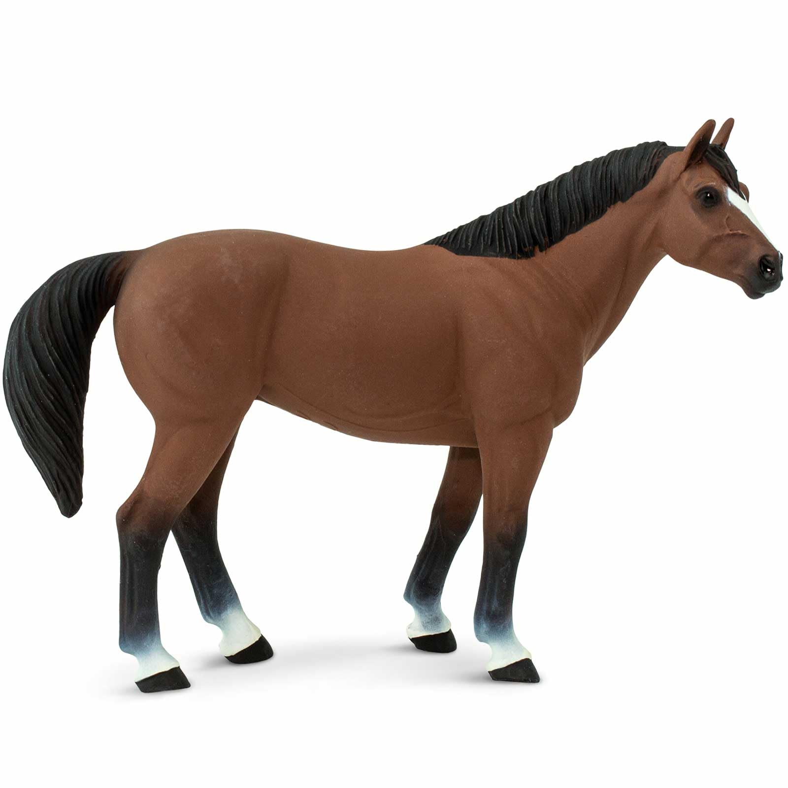 Safari Ltd. American Quarter Horse Gelding Figurine - Lifelike 5" Model Figure - Educational Toy for Boys, Girls, and Kids Ages 3+