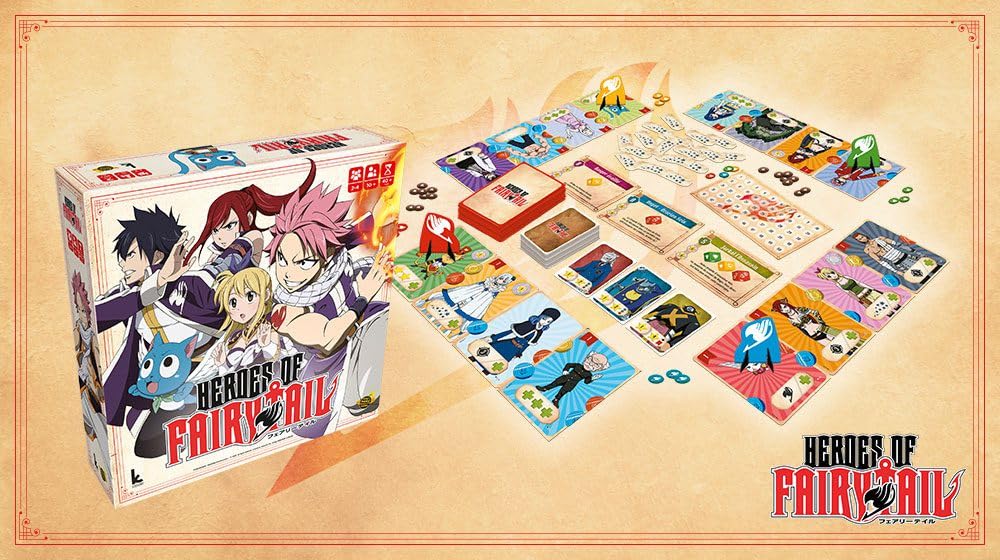 Japanime Games Heroes of Fairy Tail | from The Publisher of Champions of Midgard | Assemble Your Team and Become The Hero Fiore Deserves | 2-4 Players