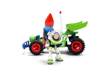 Jada Toy Story RC Turbo Buggy with Buzz Lightyear Figure 1:24 Scale Die-Cast Vehicle - Hollywood Rides Toys