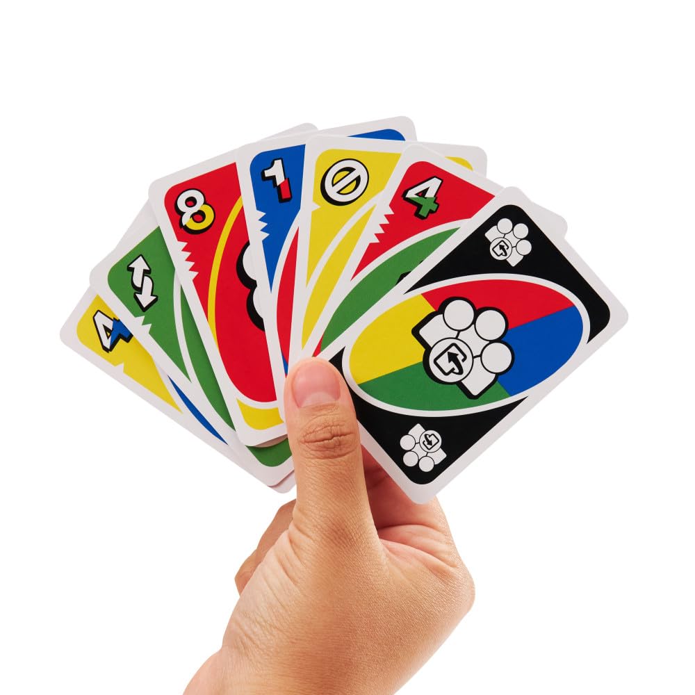 UNO Flex Card Game, Fun Games for Adult And Party Game Night, 2 To 6 Players