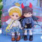 XiDonDon Angel Suit Demon Suit for Ob11, GSC, YMY, BODY9, Molly, 1/12 BJD Doll Clothes Accessories (Black)