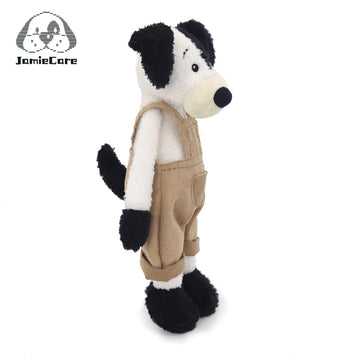 JamieCare 16" Dog Dolls Shaped Plush Stuffed Animal Toy in Overalls