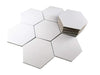 Apostrophe Games Hexagon Board Game Tiles - 20Pcs Large Game Board Pieces - Blank Game Board Chits, Same Size as Settlers of Catan - Create Your Own
