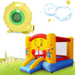 DPThouse Bounce House Blower 735 Watt 1.0HP for Inflatable Bounce House Bouncy Castle, Yellow+Green, Small