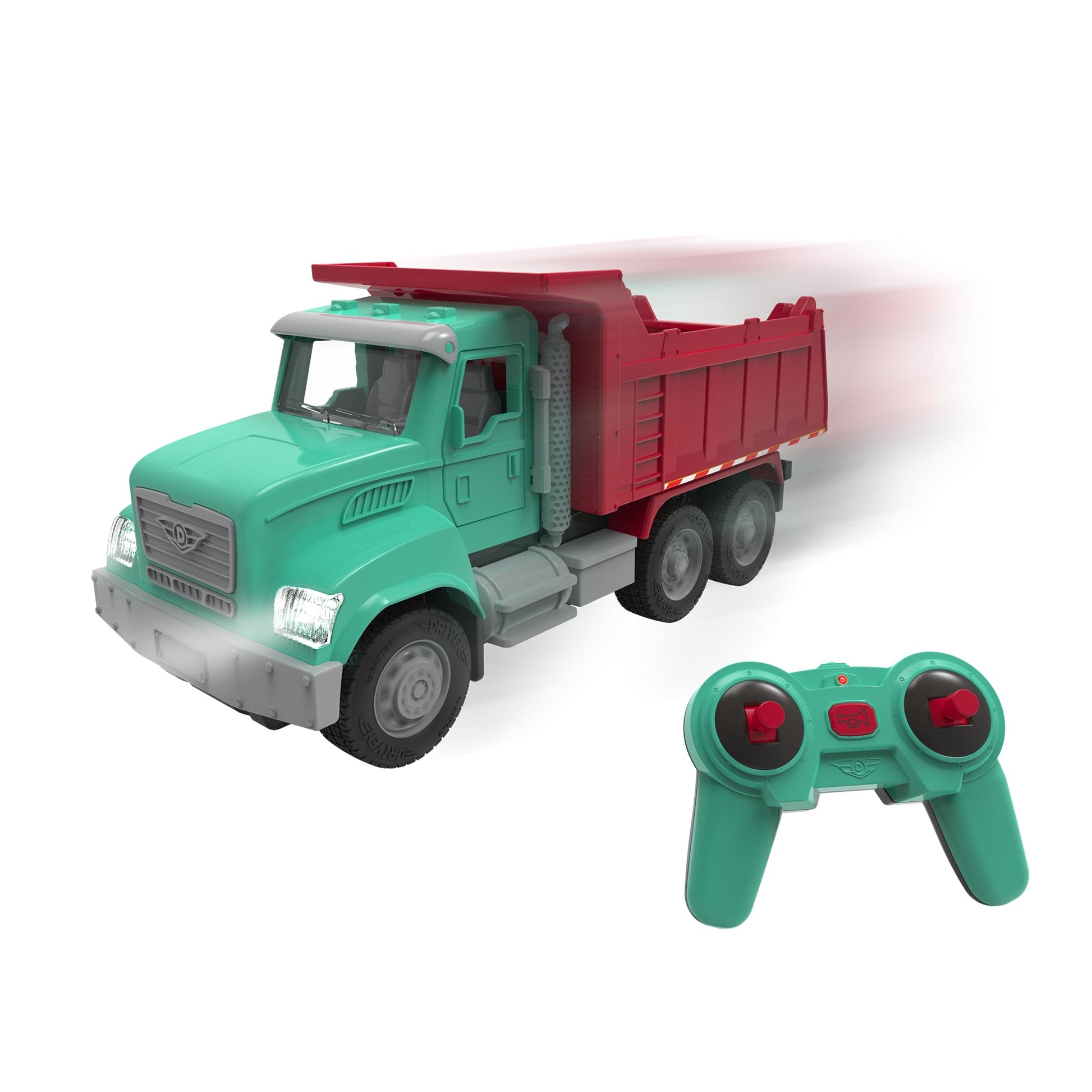Driven by Battat R/C Dump Truck, Remote Control Construction Toy, Trucks