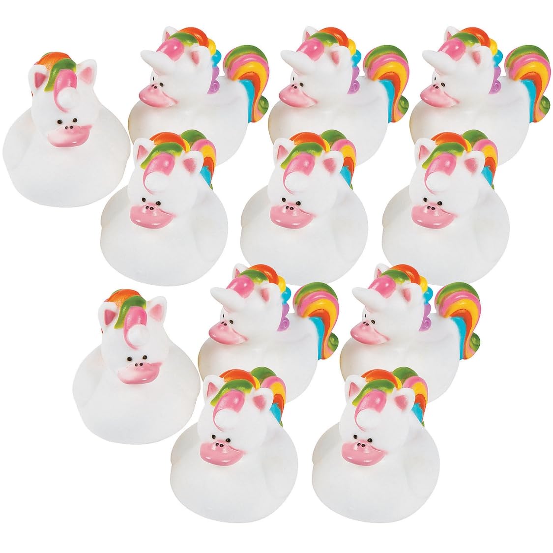 Unicorn Rubber Duckies, Ducks, 12 Pieces, Birthday Parties, Treasure Chest Supplies, Princess Party