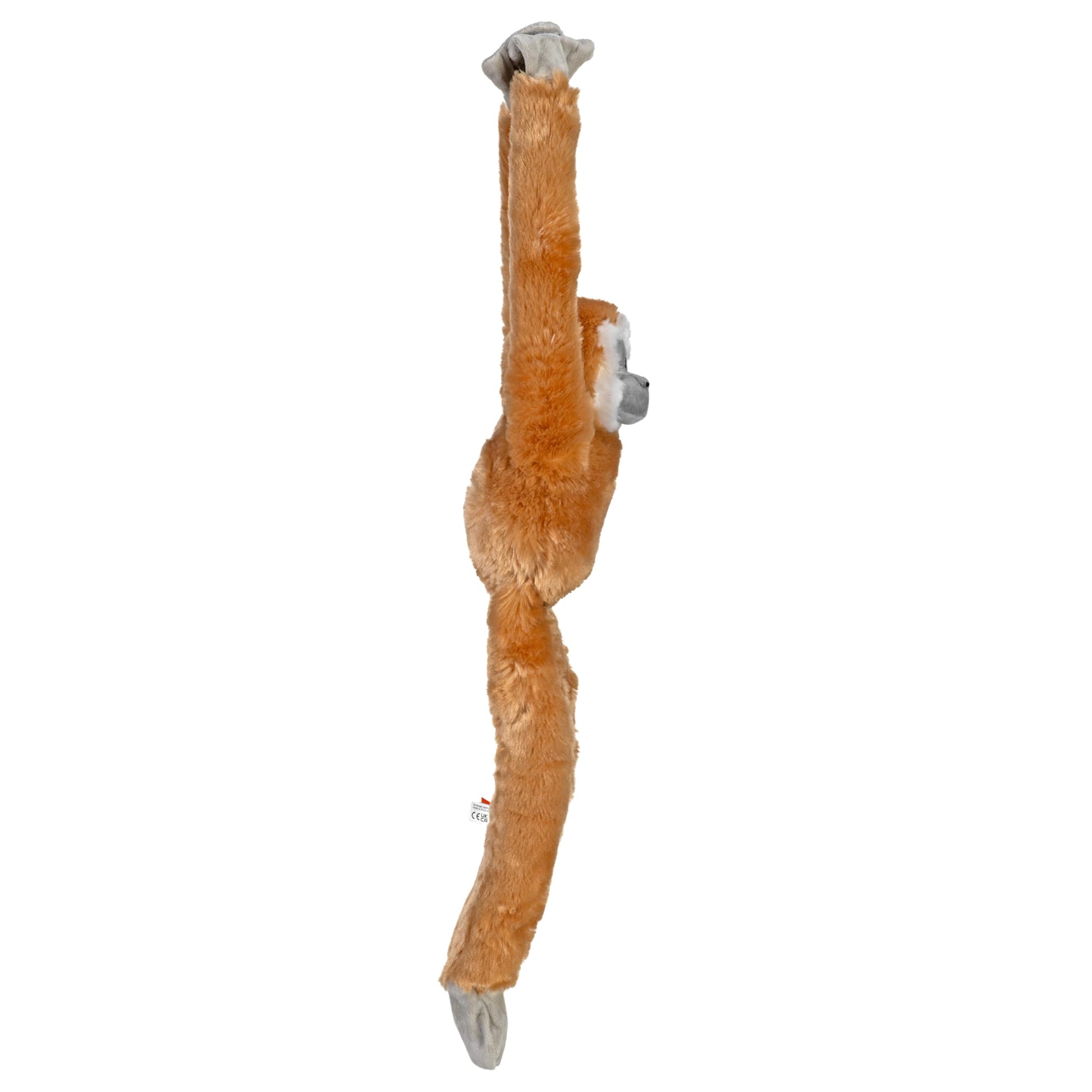 Wild Republic Ecokins Hanging White Handed Gibbon Stuffed Animal - 22"