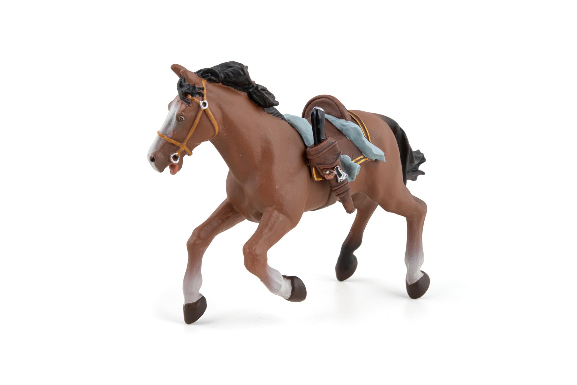 Papo - Realistic Musketeer Horse Figure - Ages 3+ - Historical Collection - Creative Play Musketeer Adventure - Gift Idea Toy for Girls and Boys