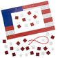Fun Express Adhesive Jewel Mosaic Flag Frame CK-12 - Craft Kits - 12 Pieces