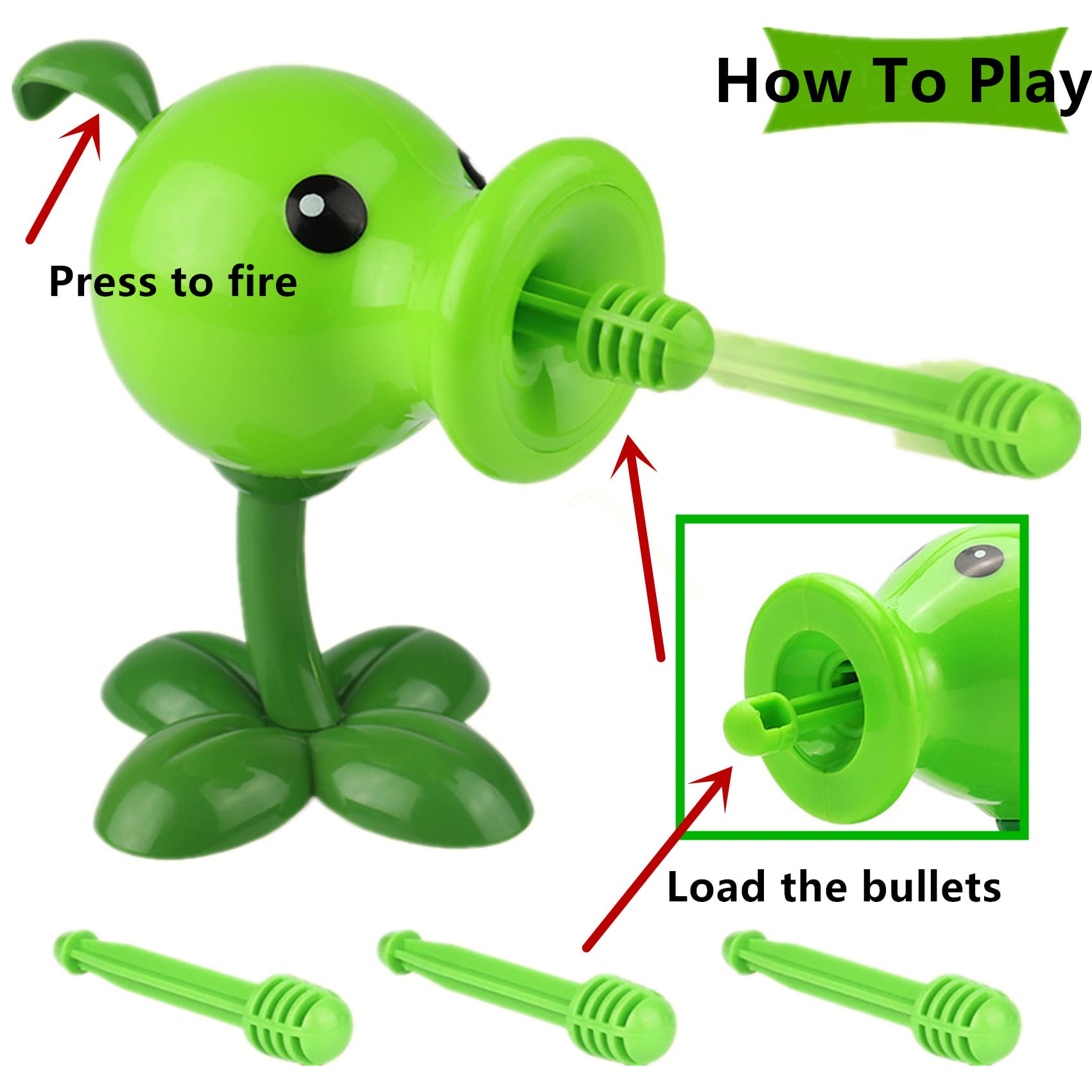 JHESAO 5 PCS Plants and Zombies Toys Action Figures Zombies PVZ Toys Set 1 2 Series Great Gifts for Kids and Fans, Birthday and Christmas Party New