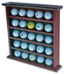 DisplayGifts Golf Ball Display Case Wall Rack Cabinet, NO Door, GB25 (Mahogany)