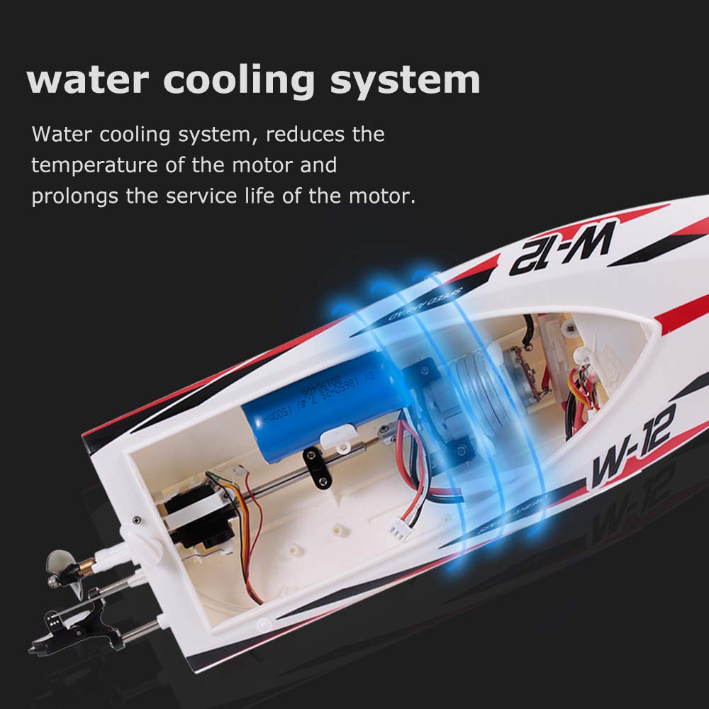 GoolRC WLtoys WL912-A RC Boat, 35KM/H High Speed RC Racing Boats for Adults, 2.4GHz Remote Control Boat with Self-Righting for Pools or Lakes