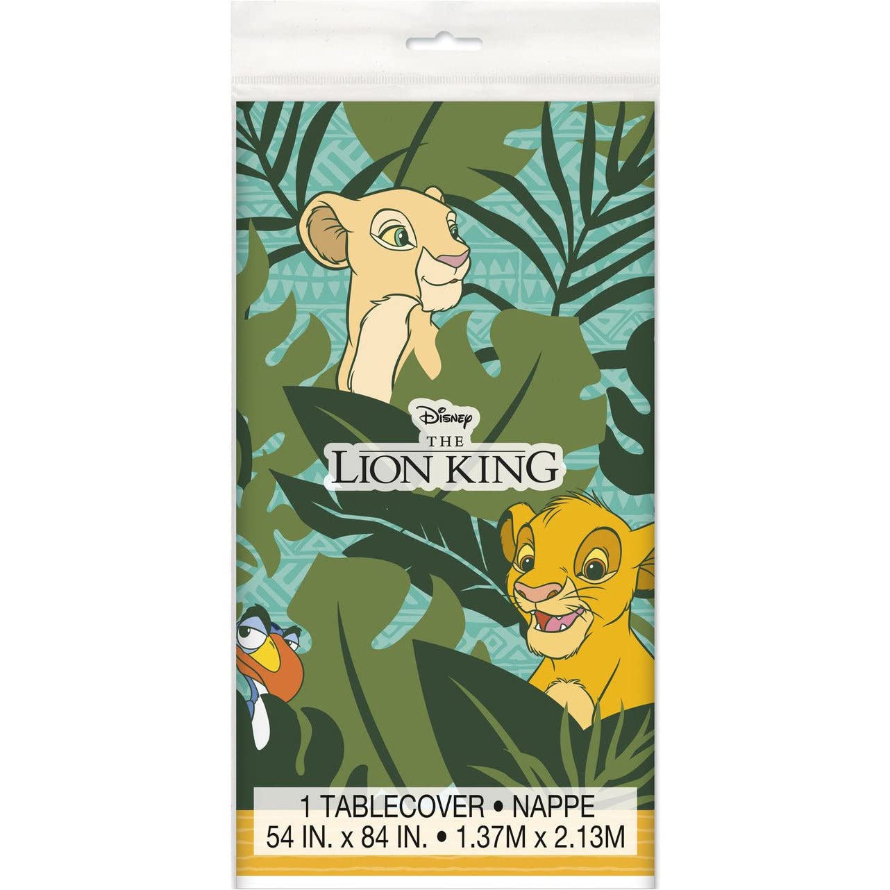Disney Lion King Rectangular Plastic Table Cover 54" x 84" 1 Pc