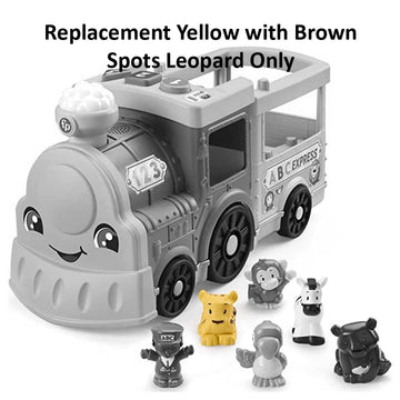 Replacement Part for Fisher-Price Little People Big ABC Animal Train Playset - HCL79 ~ Replacement Yellow with Brown Spots Leopard