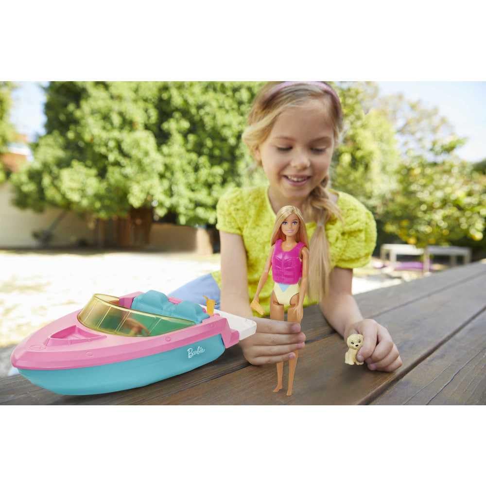 Barbie Dreamland Doll, Boat Playset, and Accessories