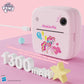 My Little Pony Rainbow Series Children Print Camera, Polaroid Camera for Kids, Instant Print Kids Camera, Digital Toy Camera for 3-12 Year Old
