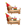 2 PCS Dog Foil Balloons Dachshund Dog Mylar Balloons Cute Puppy Balloon for Dogs Theme Birthday Party Decorations