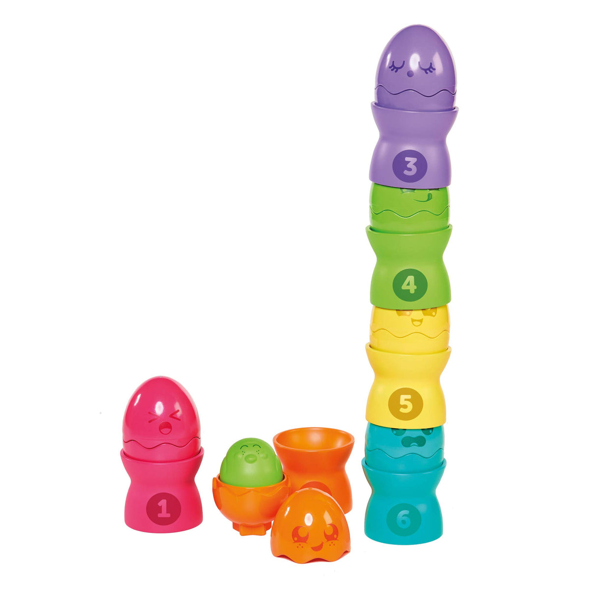 Toomies Tomy Hide & Squeak Eggstension Egg Stackers