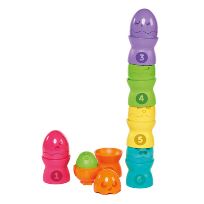 Toomies Tomy Hide & Squeak Eggstension Egg Stackers