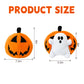 GYNAKJ Halloween Pumpkin Ghost Plush Toy with Zipper - Cute Jack-o’-Lantern Ghost Pillow Decoration - Soft and Cuddly for Boys and Girls Plush Toy