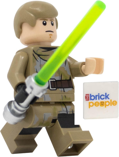 LEGO Star Wars: Luke Skywalker in Endor Outfit with Dark Green Lightsaber