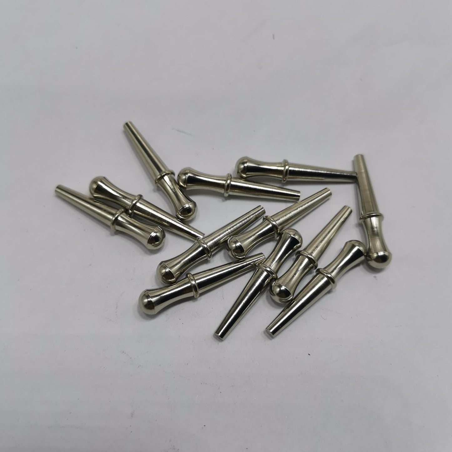 12pcs Length 1inch Metal Cribbage Pegs Board Steel Cone for 1/8 Holes 4 Colors Cribbage Traditional Board Game Gold White Black and Rose Gold