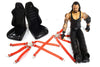 Integy Realistic 1/10 Scale Seats, Seatbelts & Figure 168mm Tall for Off-Road Crawler