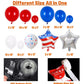 Beaumode 4th july Balloon Arch Garland Kit 139pcs Red White Blue Balloons for Independence Day Memorial Day Patriotic Veterans American Flag Day USA
