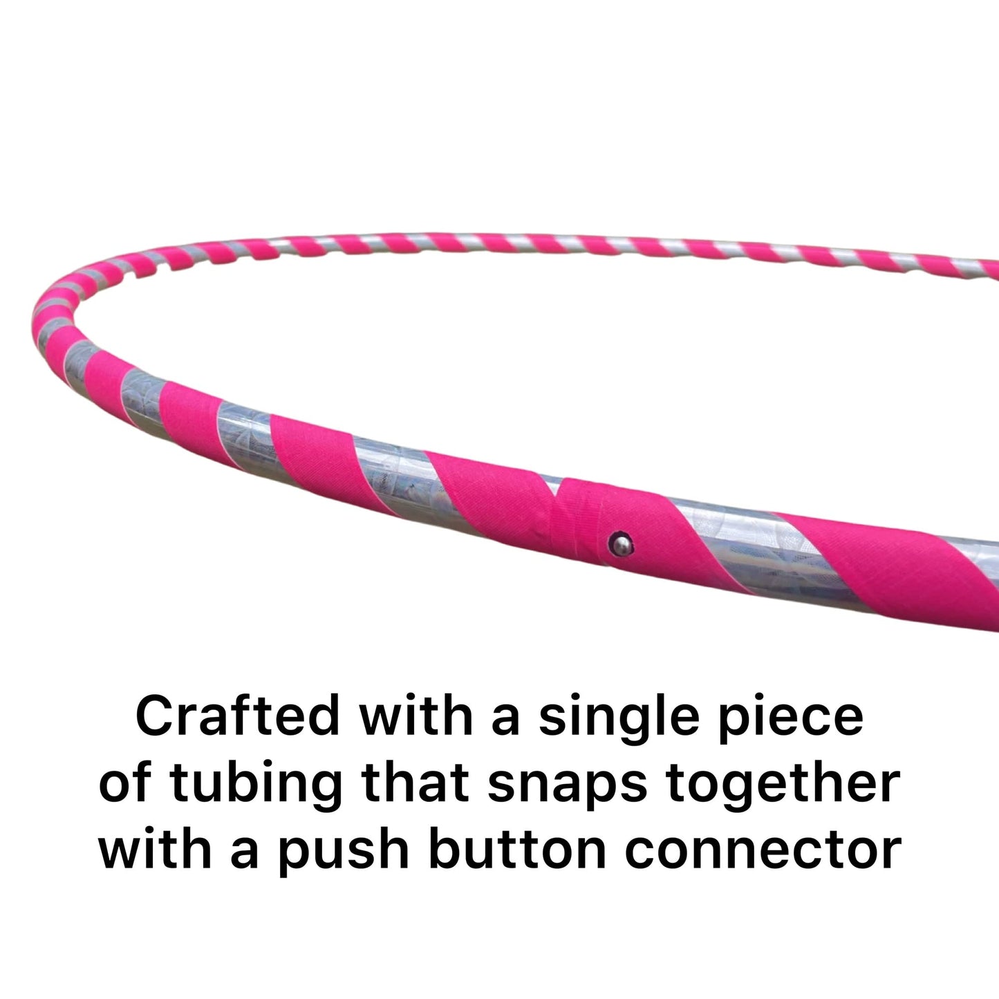 Beginner Dance Hula Hoop. Handmade in the USA (Pink)