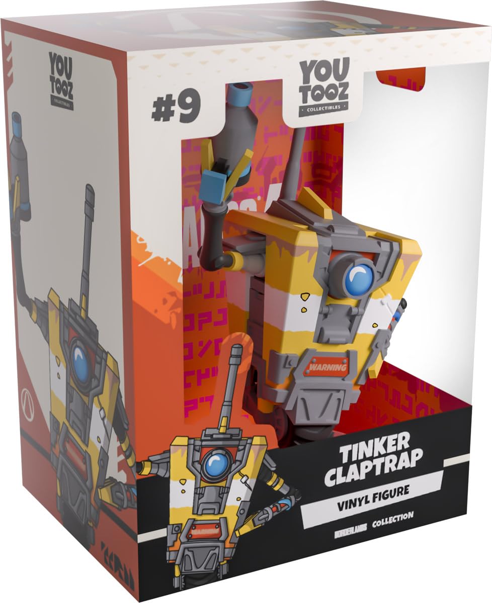 Youtooz Borderlands Tinker Claptrap 5.2" Vinyl Figure, Official Collectible