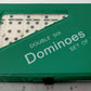 Dominoes Double Six Game Mini Travel Set of 28 Travel Game Tile Size is 1 5/8 inch x 3/4 inch x 1/4 inch for Travel, Case Color May Vary.