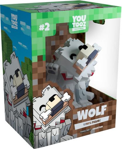 Youtooz Wolf Vinyl Action Figure, 3.5" Gaming Collectible, Based on Minecraft Video Game Series