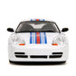 Jada Hyper-Spec 1:24 Porsche 911 GT3 (996.1) Die-Cast Car, Toys for Kids and Adults(White/Red Stripes)