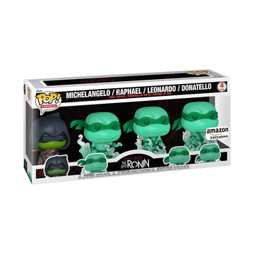 Funko Pop! Comics: Teenage Mutant Ninja Turtles (TMNT) The Last Ronin- Michelangelo - Brothers, 4-Pack - TMNT Comics - Amazon Exclusive - Collectable