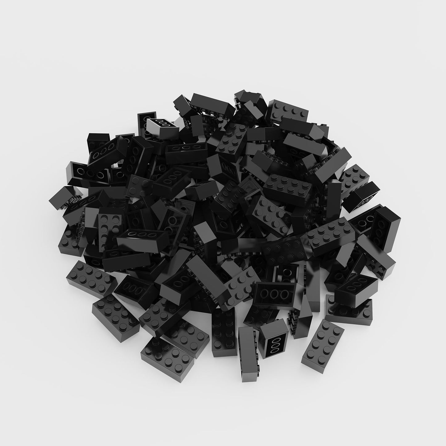 WEBRICK Classic Bulk Brick Block 2x4, Building Brick Black, Compatible with Lego Parts and Pieces 3001, Creative Play Set - Compatible with Major