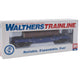 Walthers Trainline Log Dump Car with 3 Logs-Ready to Run-Alaska Railroad #17102 (Blue, Yellow Conspicuity Marks) 931-1770 HO Scale Model Railroad