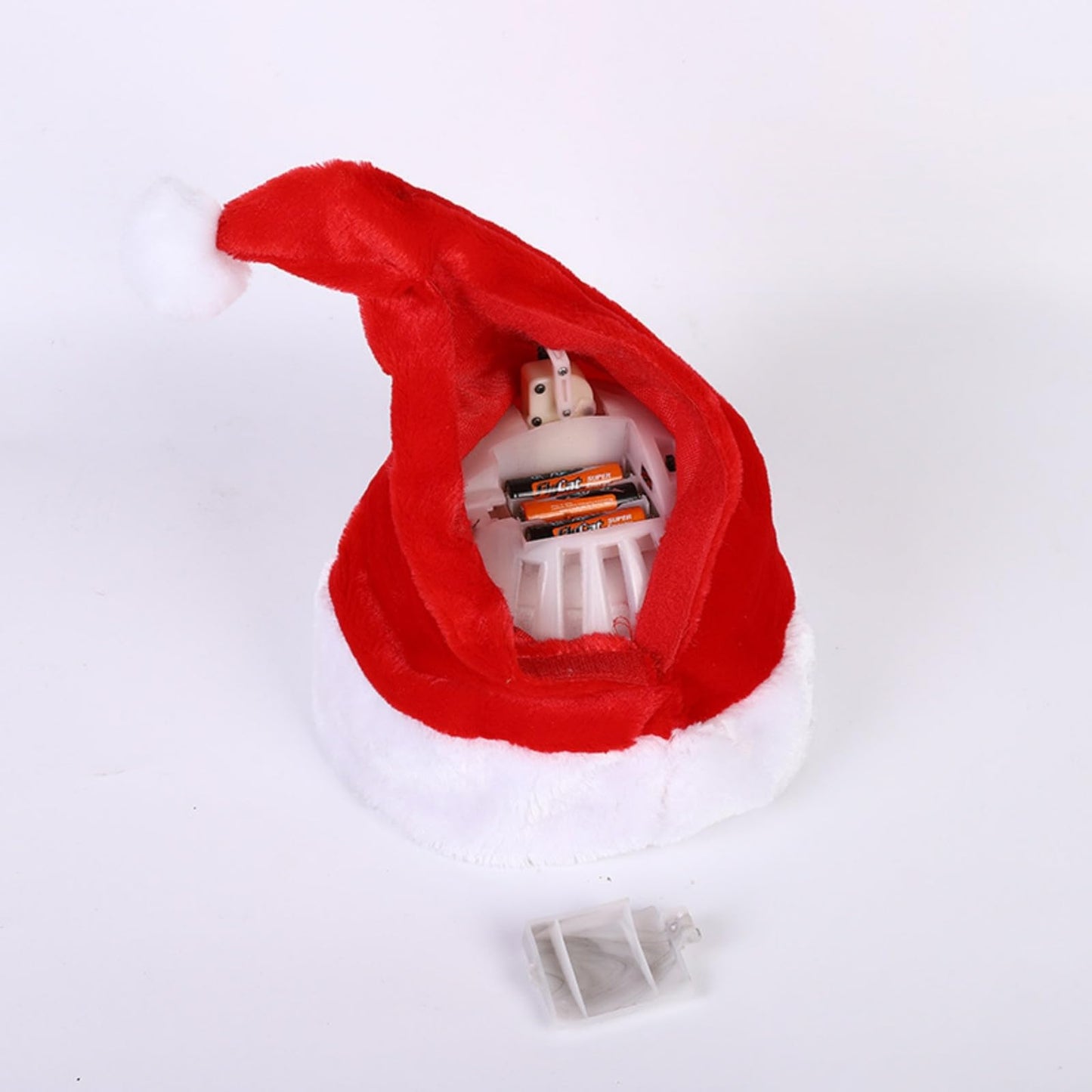 Metionc Electric Singing and Dancing Christmas Hat - Funny Plush Swing Christmas Hat for Christmas New Year Party (1pc)