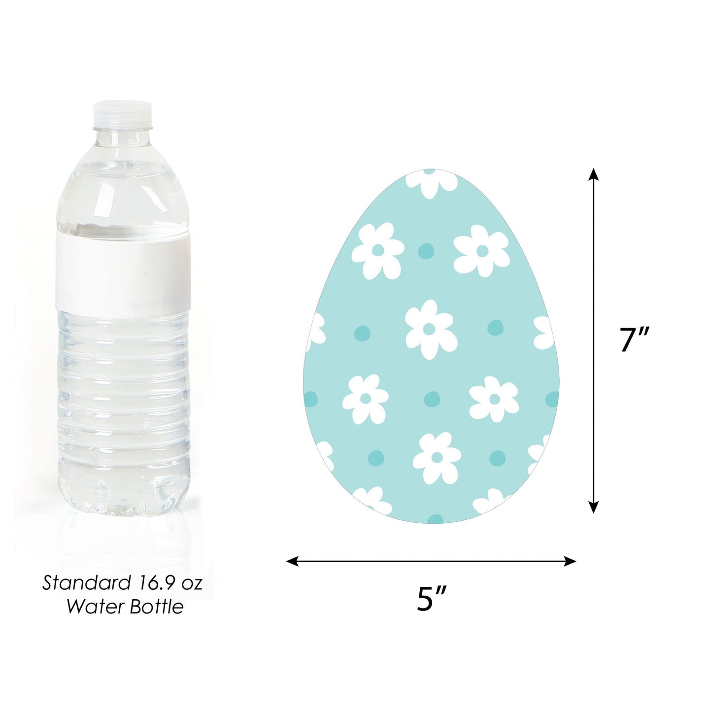 Big Dot of Happiness Spring Easter Bunny - Egg Decorations DIY Happy Easter Party Essentials - Set of 20