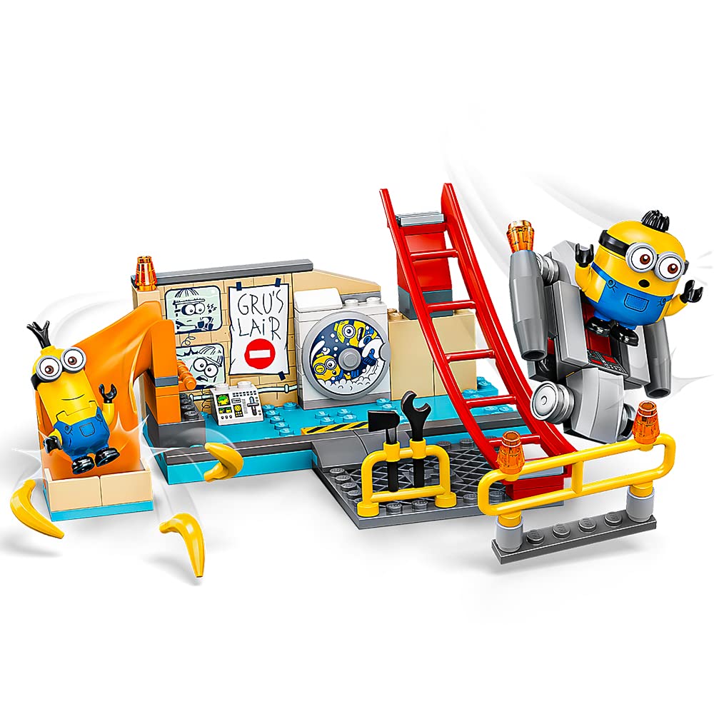 LEGO The Rise of Gru: Minions in Gru’s Lab (75546) Building Toy for Kids, an Exciting Toy Lab Set with Kevin and Otto Minion Figures, New 2021 (87